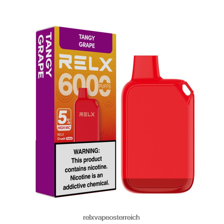 RELX Crush Pocket 6000 5 % hohe Nic | TRZ8DX27 ‎RELX Österreich würzige Traube
