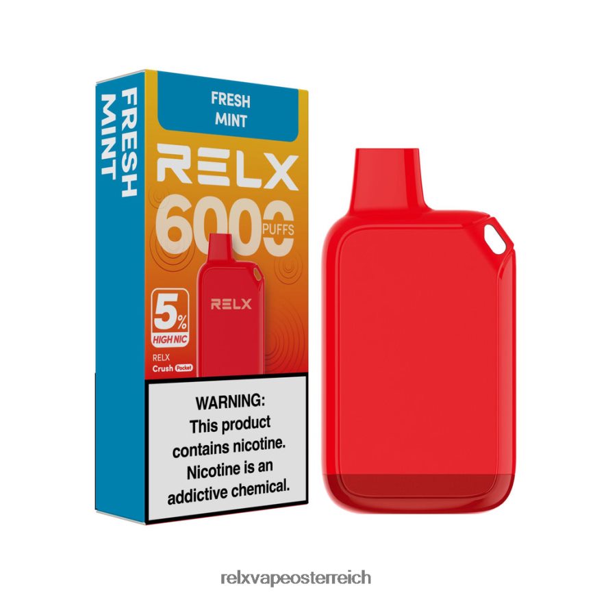 RELX Crush Pocket 6000 5 % hohe Nic | TRZ8DX29 ‎RELX Wien frische Minze