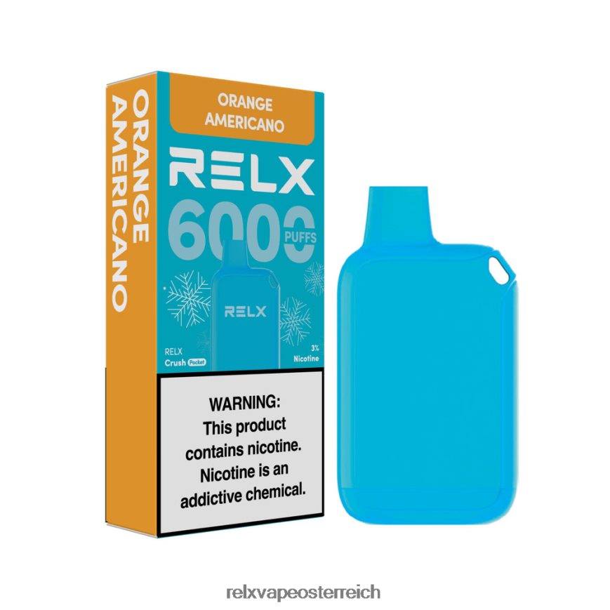 RELX Crush Pocket 6000 eisig | TRZ8DX15 ‎RELX Österreich Orange Americano