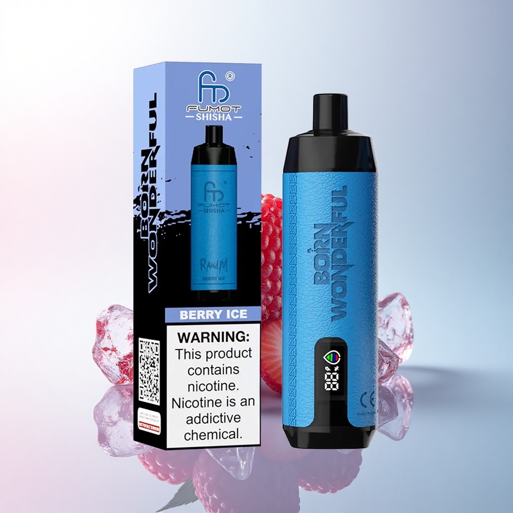 RandM Fumot Shisha 10000 Puffs Beeren-Eis mit 0,5% Nikotin und 850 mAh