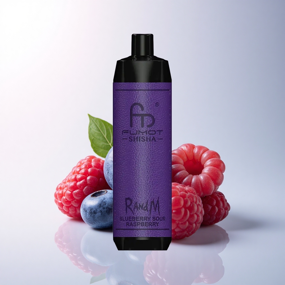 RandM Fumot Shisha 10000 Puffs Blaubeer-Sauer-Himbeer mit 18ml Vorfüllung und 850 mAh