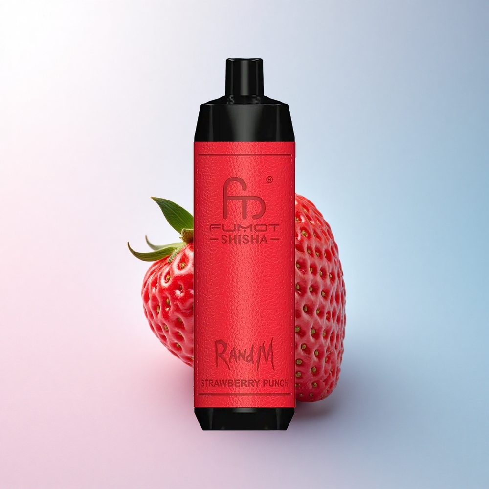 RandM Fumot Shisha 10000 Puffs Erdbeer-Punch mit 18ml Liquid und 850 mAh