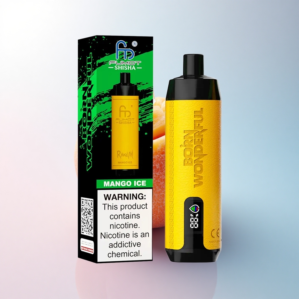 RandM Fumot Shisha 10000 Puffs Mango Eis 18ml 850mAh 0,5% Nikotin