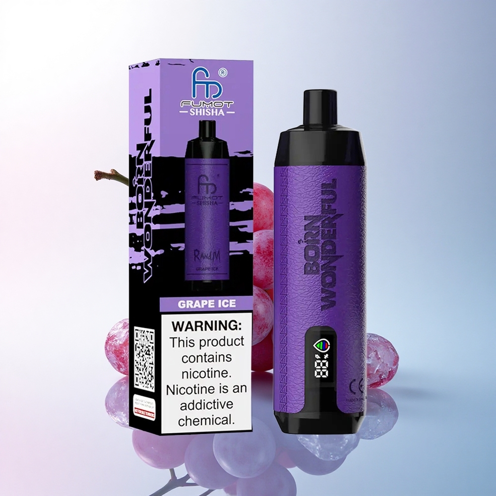 RandM Fumot Shisha 10000 Puffs Trauben-Eis mit 18ml und 0,5% Nikotin