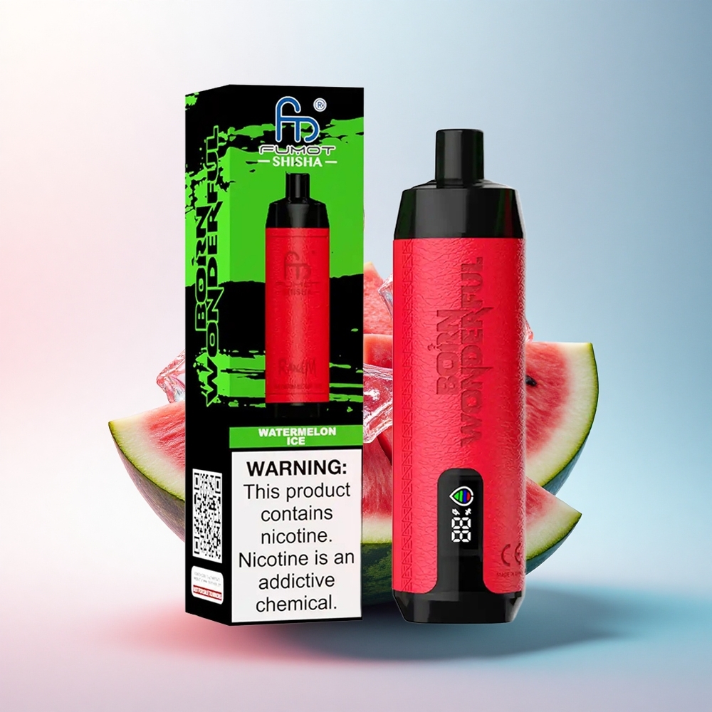 RandM Fumot Shisha 10000 Puffs Wassermelone Eis mit 18ml und 850 mAh