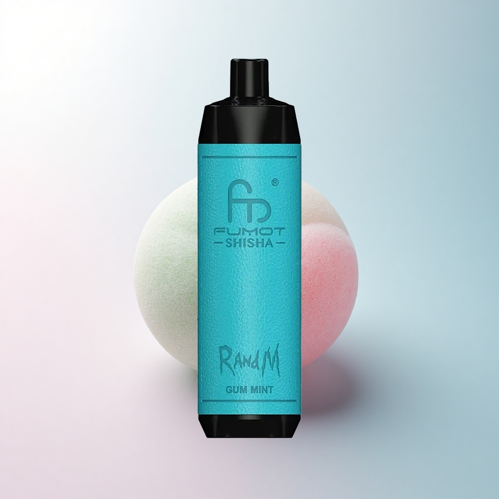 RandM Fumot Shisha 10000 Puffs Zahnfleischminze 18ml 850mAh 0,5% Nikotin