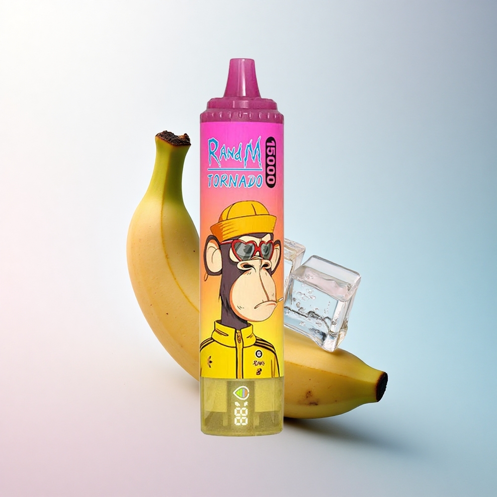 RandM Fumot Tornado 15000 Puffs Bananeneis 25ml 850mAh Mesh