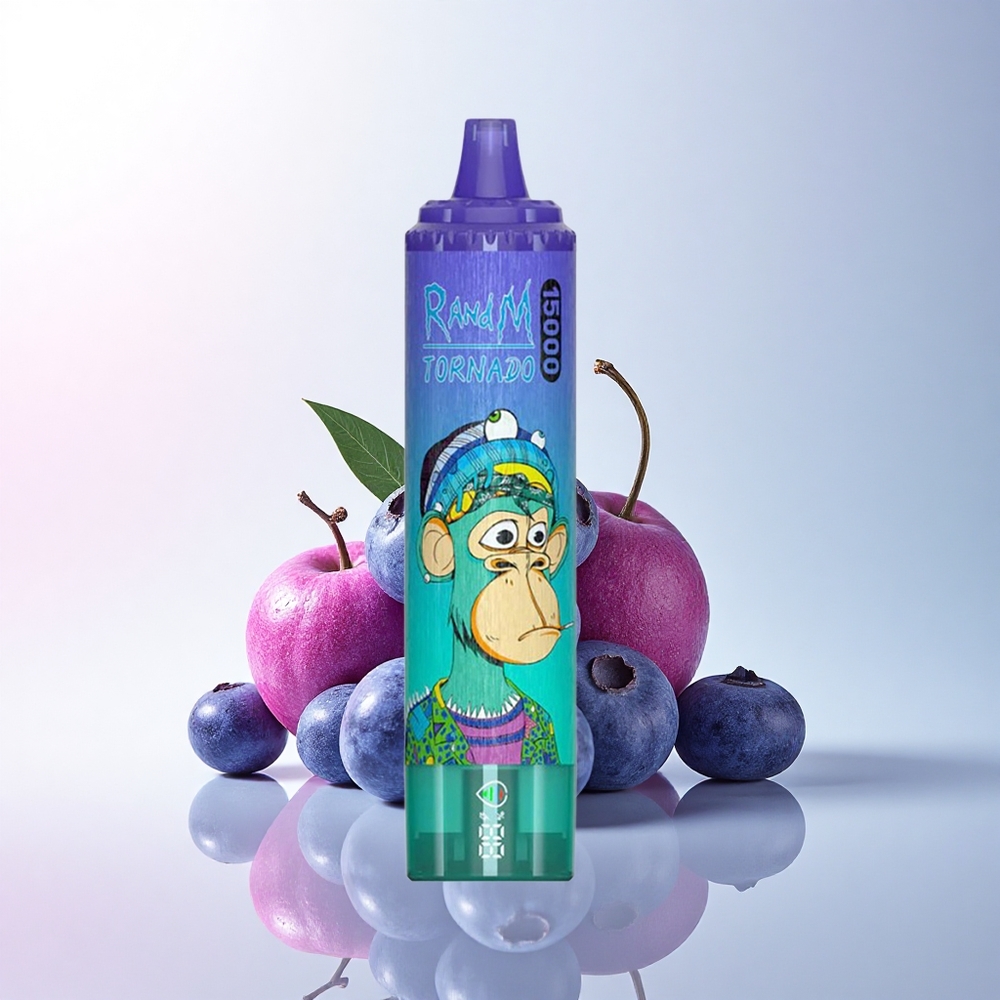 RandM Fumot Tornado 15000 Puffs Blaubeer Auf Eis mit 25ml Flüssigkeit und 5% Nikotin