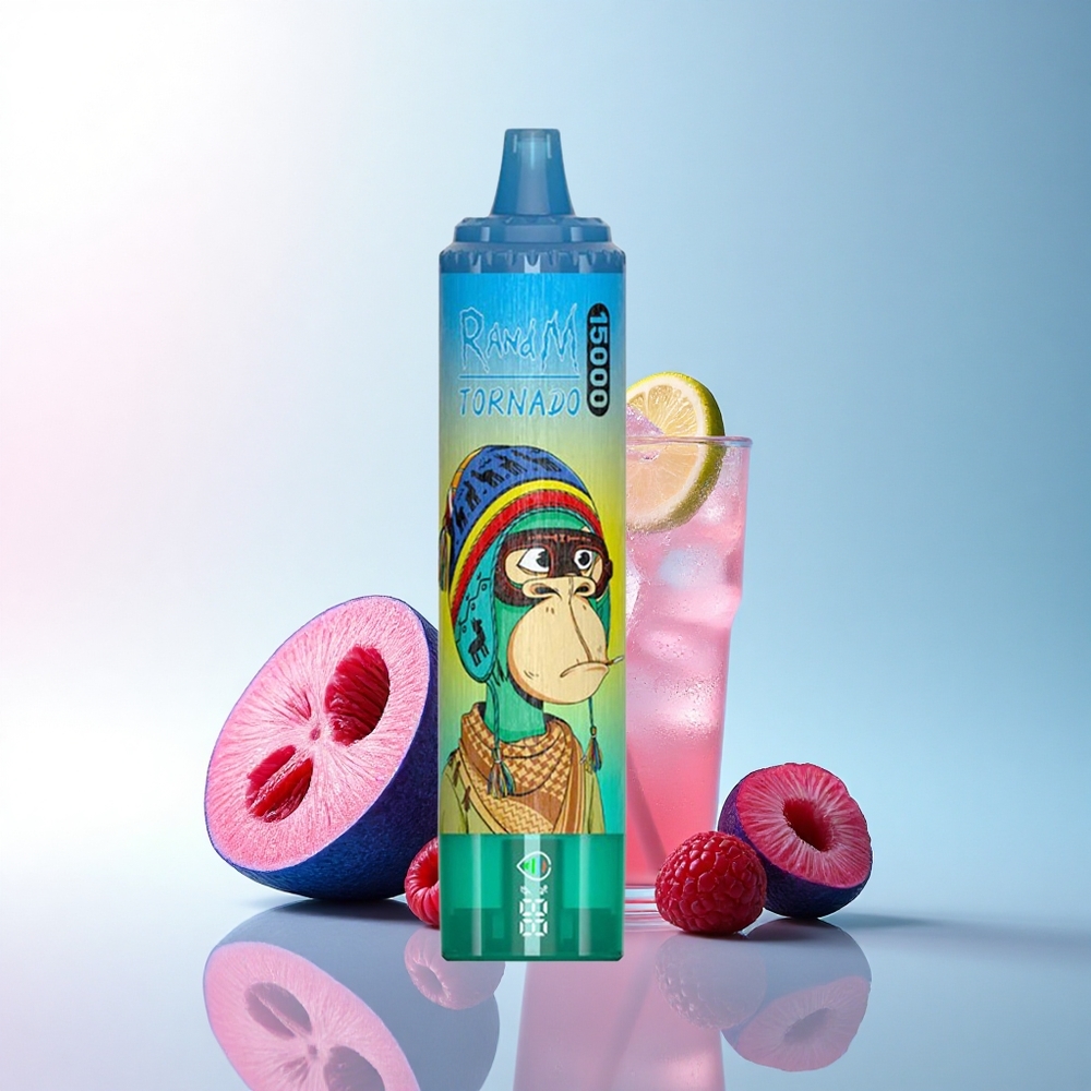 RandM Fumot Tornado 15000 Puffs Blaue Himbeerlimonade 25ml 850mAh Mesh