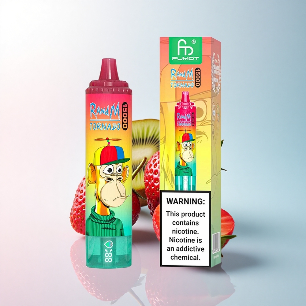 RandM Fumot Tornado 15000 Puffs Erdbeer-Kiwi 25ml 850mAh Mesh