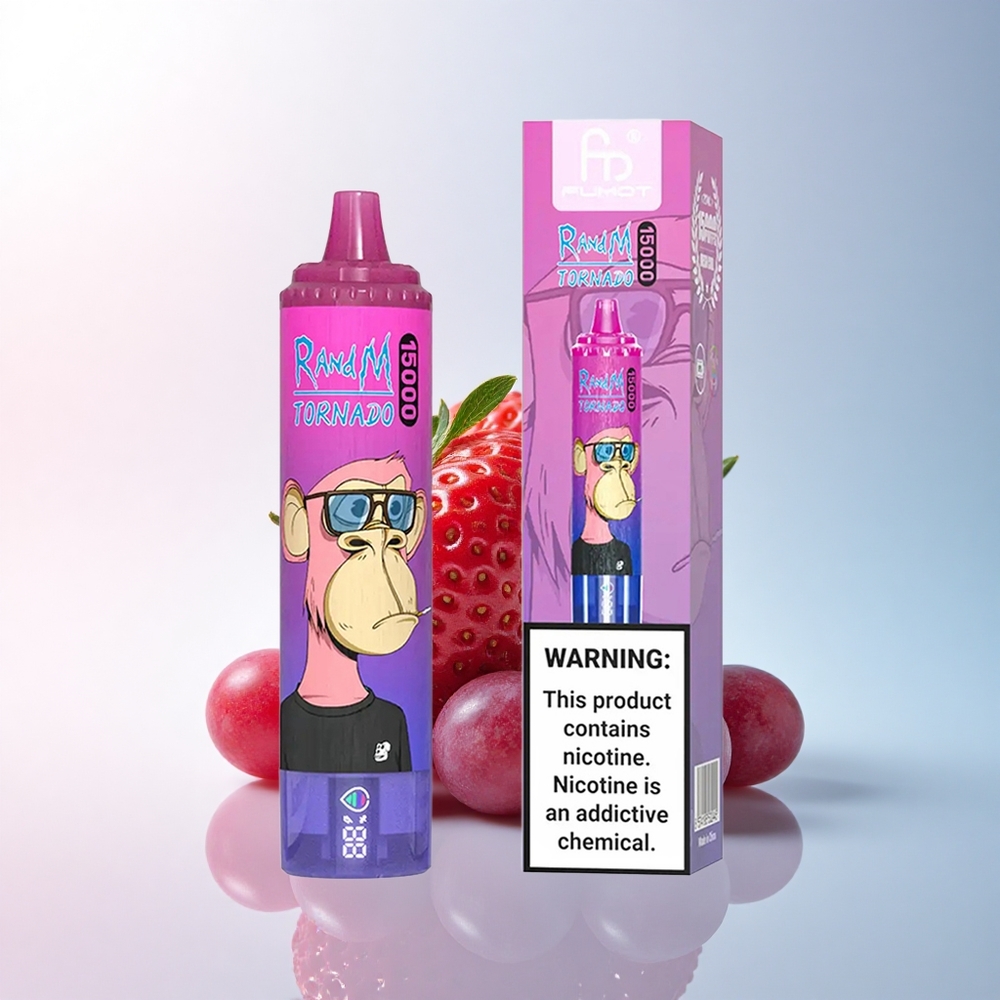 RandM Fumot Tornado 15000 Puffs Erdbeer-Traube 25ml 850mAh Mesh