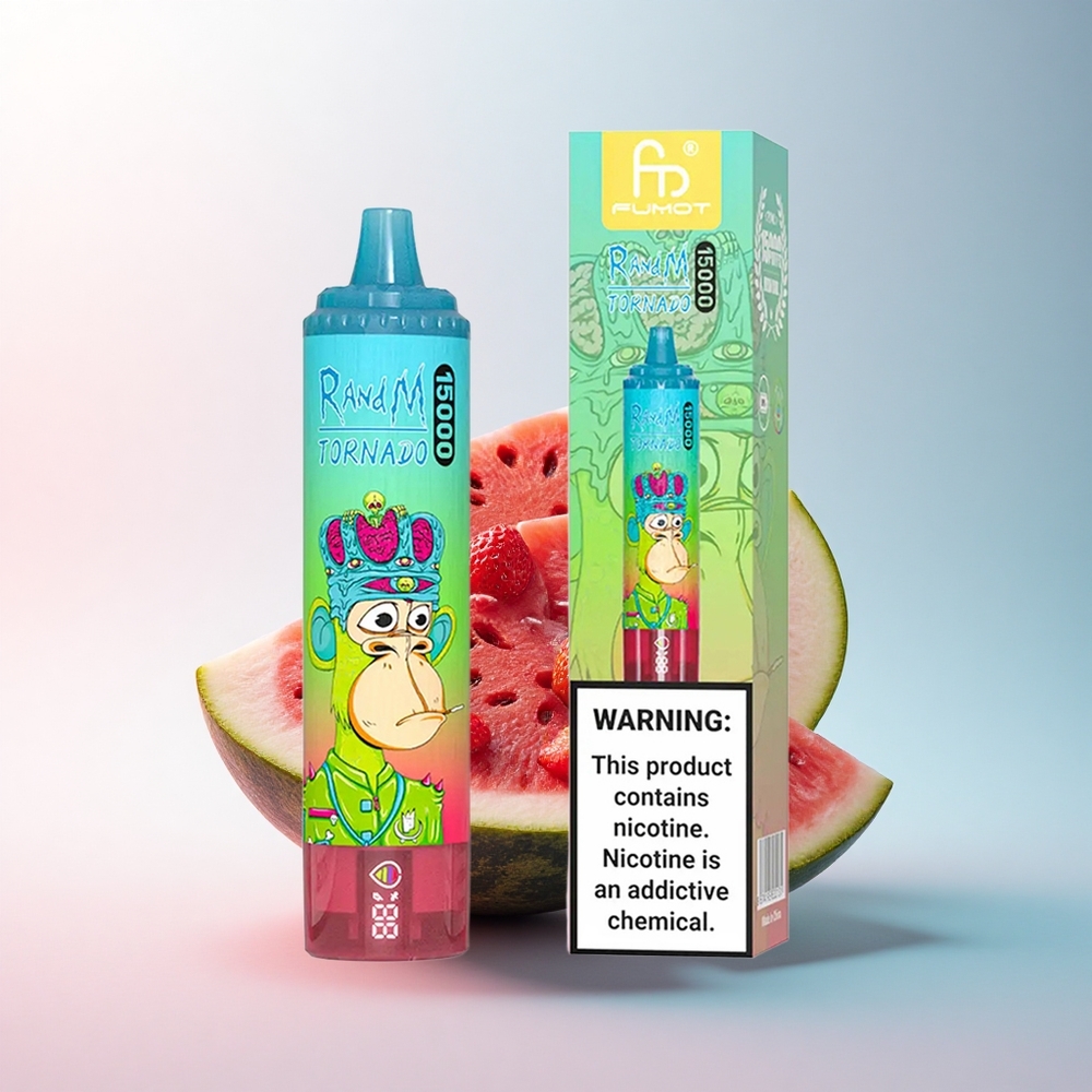 RandM Fumot Tornado 15000 Puffs Erdbeer-Wassermelone 25ml 850mAh Mesh Coil