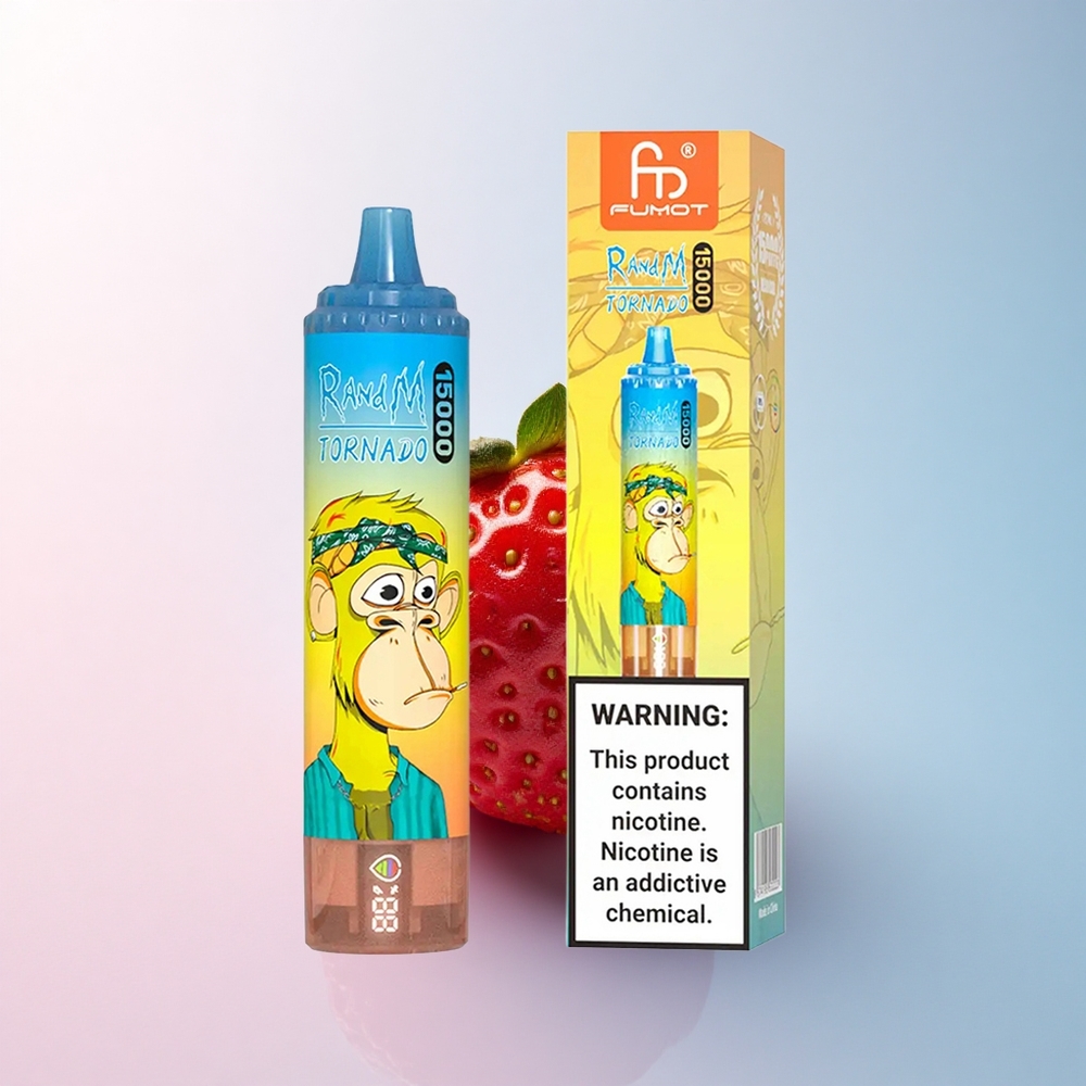 RandM Fumot Tornado 15000 Puffs Erdbeere 25ml 850mAh Mesh