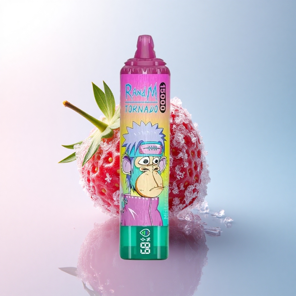 RandM Fumot Tornado 15000 Puffs Erdbeereis mit 25ml Flüssigkeit und 850mAh