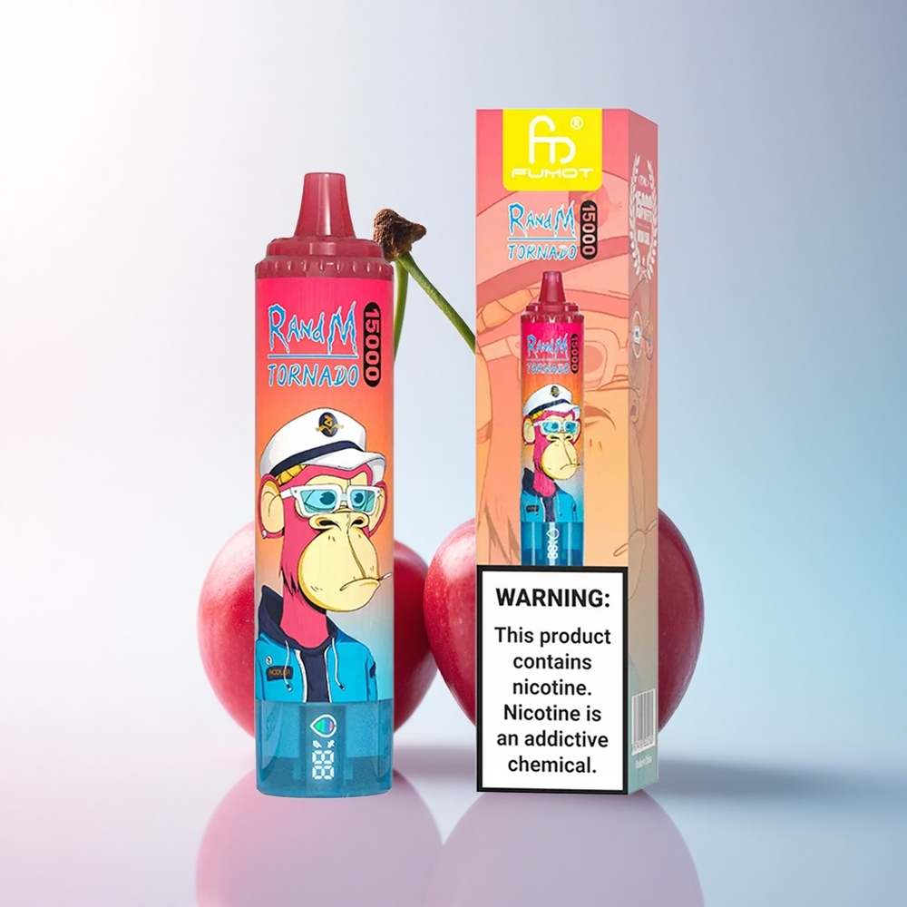 RandM Fumot Tornado 15000 Puffs Kirsch 25ml 850mAh Mesh