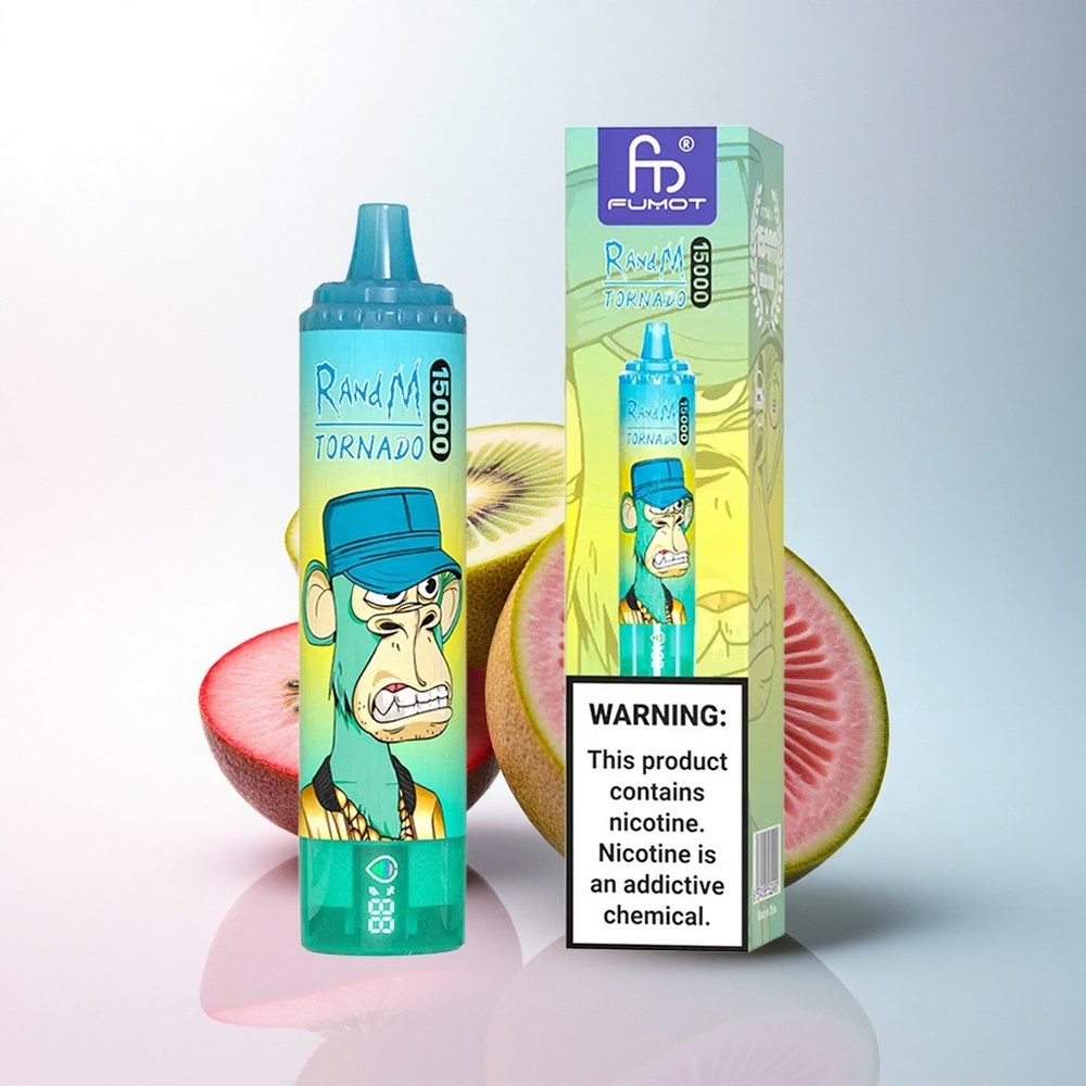 RandM Fumot Tornado 15000 Puffs Kiwi-Maracuja-Guave LCD Typ-C 850mAh