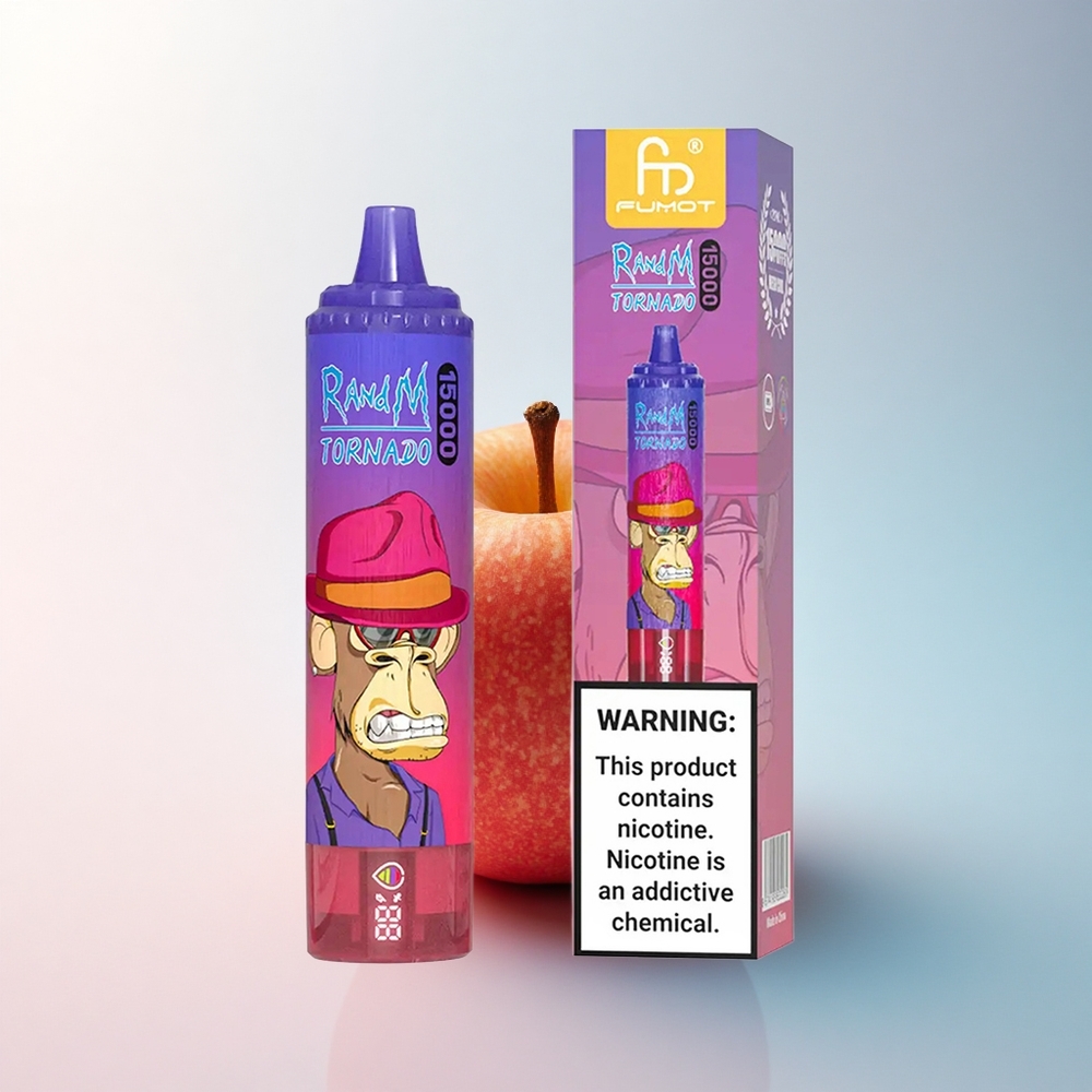 RandM Fumot Tornado 15000 Puffs Sauerapfel 25ml 850mAh Mesh