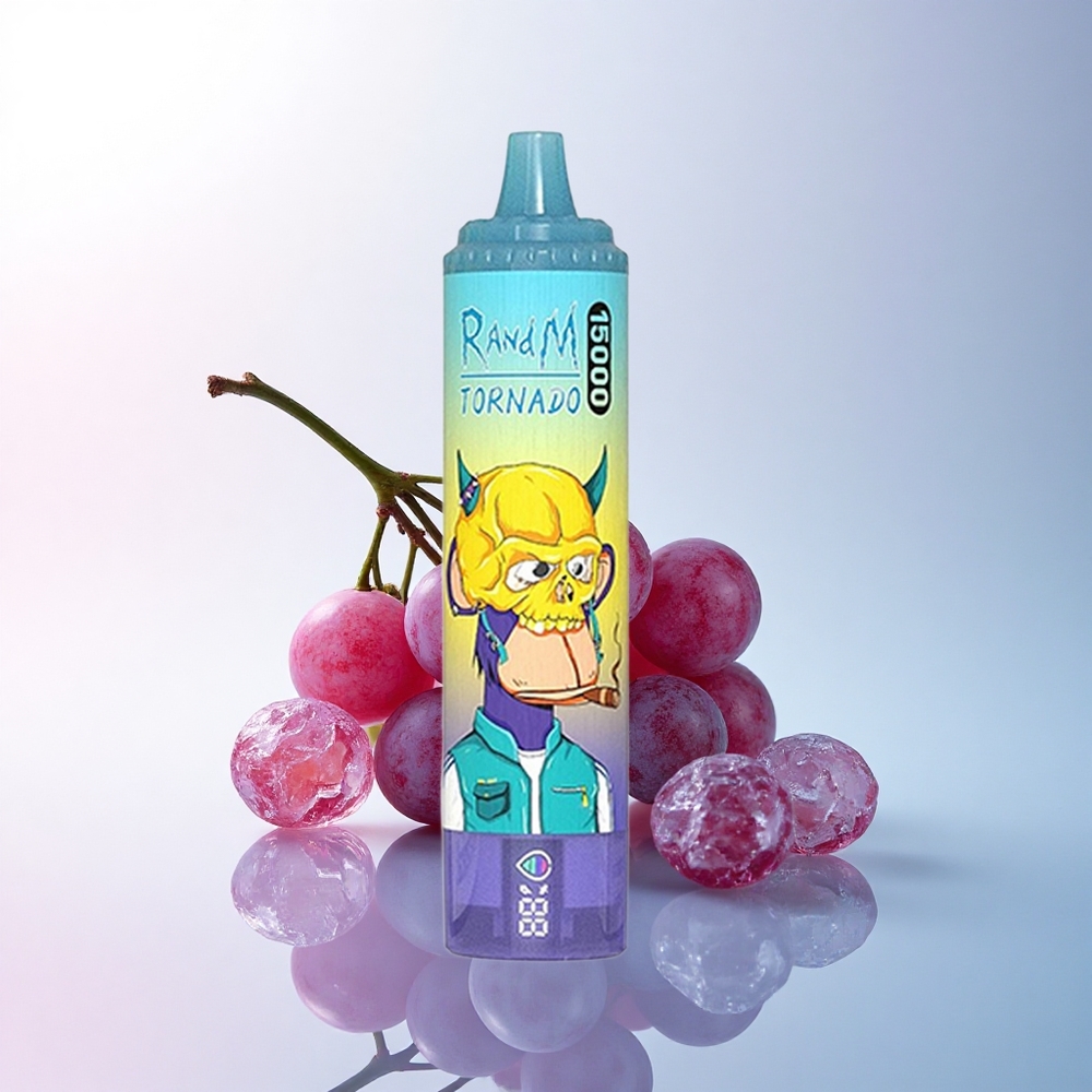 RandM Fumot Tornado 15000 Puffs Trauben-Eis 25ml 850mAh Mesh