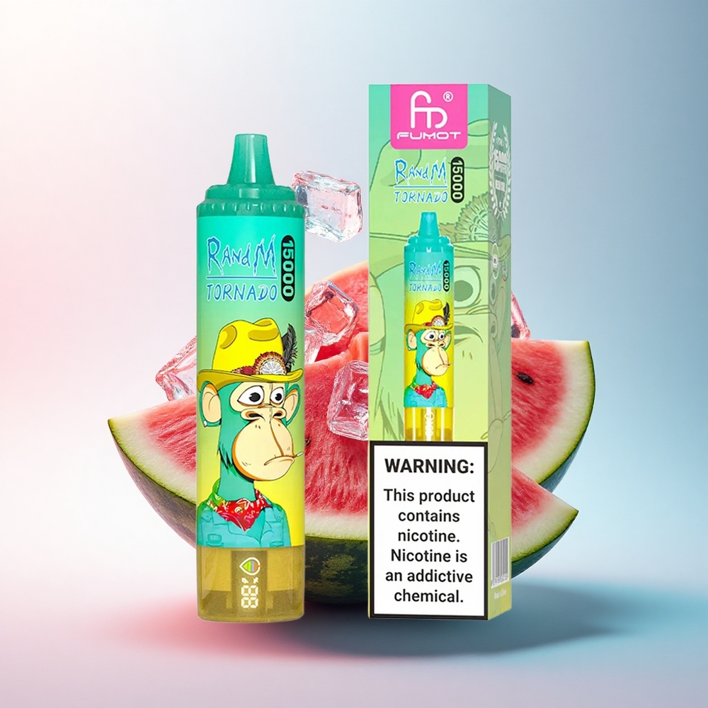 RandM Fumot Tornado 15000 Puffs Wassermelone-Eis 25ml 850mAh Mesh