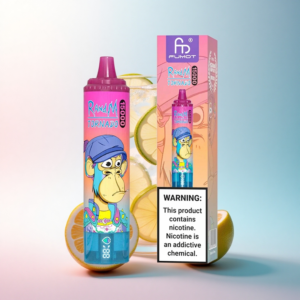 RandM Fumot Tornado 15000 Puffs Zitronenlimonade 25ml 850mAh Mesh