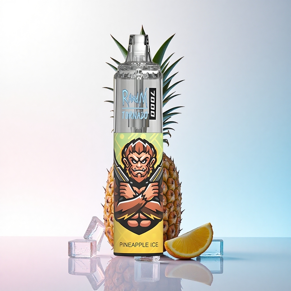 RandM Fumot Tornado 7000 Puffs Ananas Eis mit Mesh Coil und 5% Nikotin