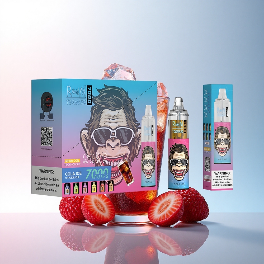 RandM Fumot Tornado 7000 Puffs Cola Eis Mesh 850mAh Typ-C