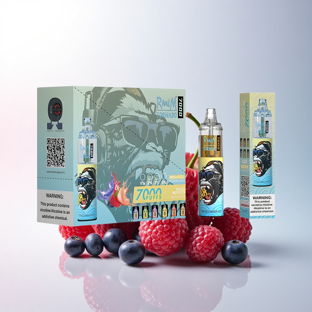 RandM Fumot Tornado 7000 Puffs Gemischte Beeren mit 5% Nikotin und 850 mAh