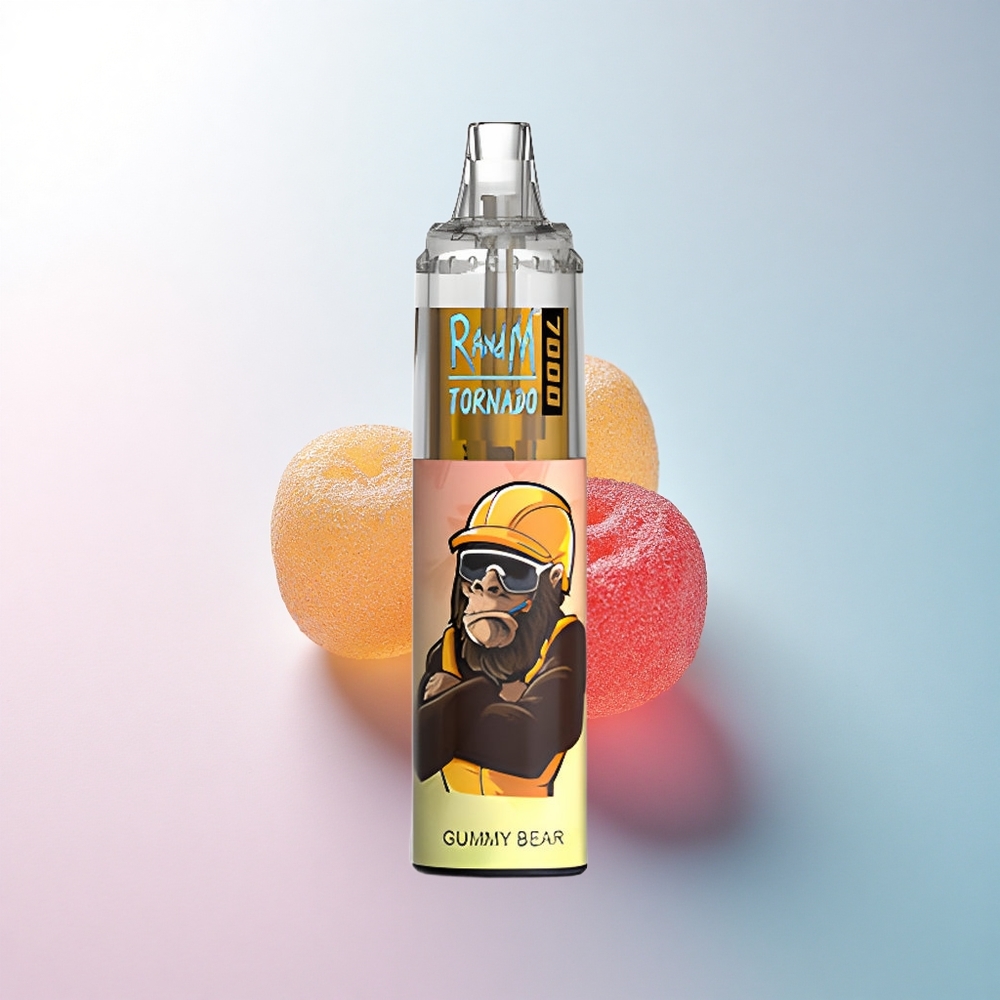 RandM Fumot Tornado 7000 Puffs Gummibär 850mAh Typ-C Mesh