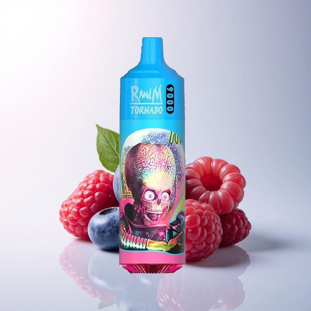 RandM Fumot Tornado 9000 Puffs Blaubeer-Sauer-Himbeer mit 850 mAh und Mesh-Coil