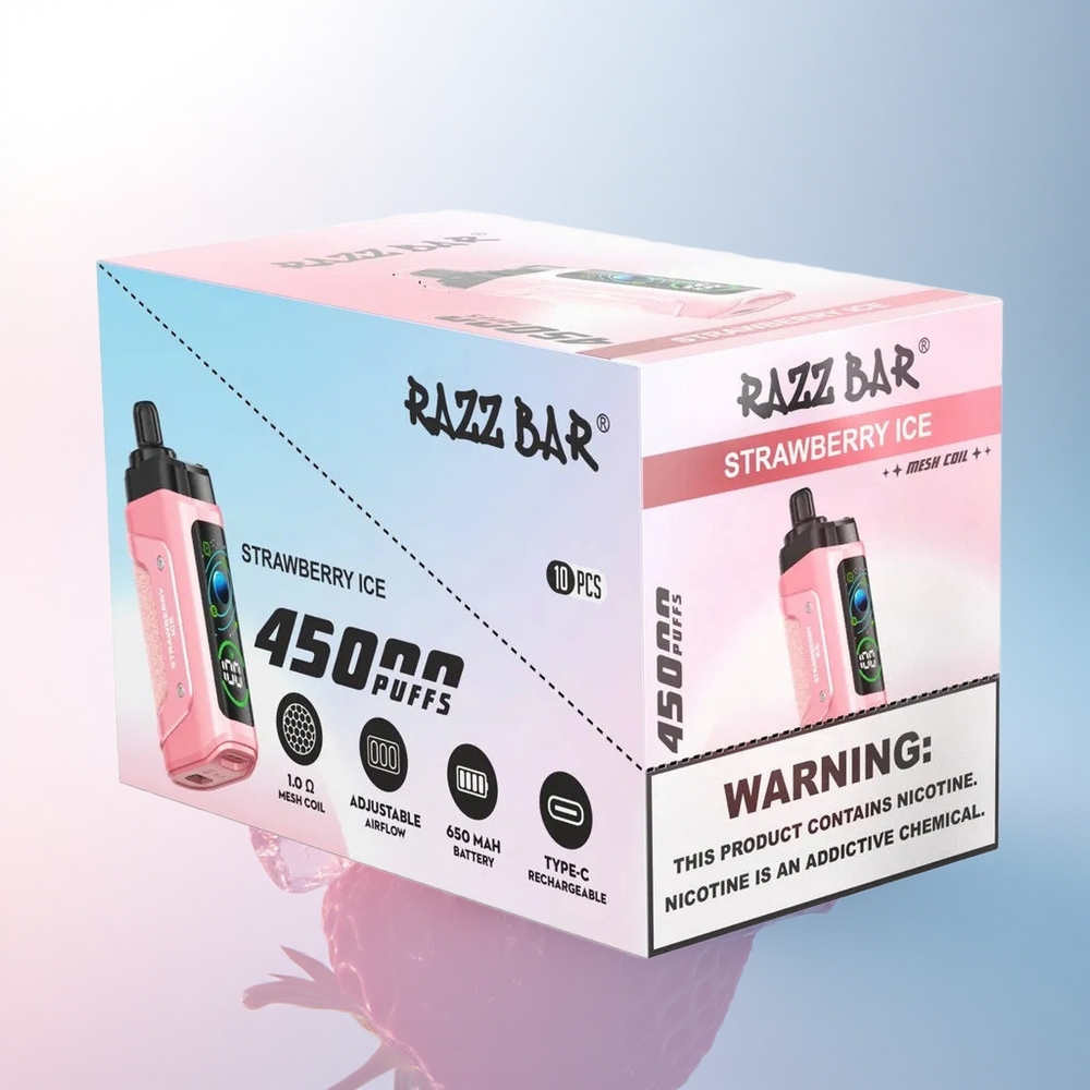 Razz Bar 45000 Puffs Erdbeer-Eis Typ-C 650mAh