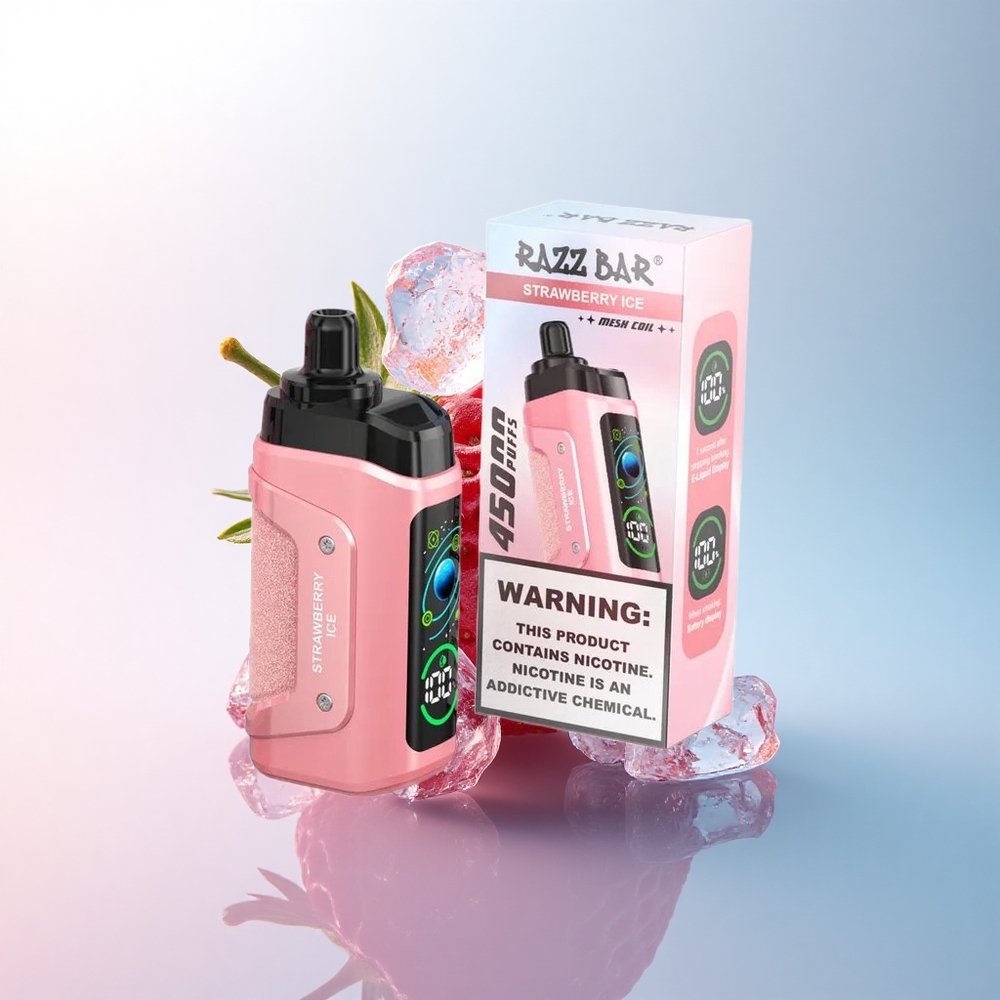 Razz Bar 45000 Puffs Erdbeer-Eis Typ-C 650mAh