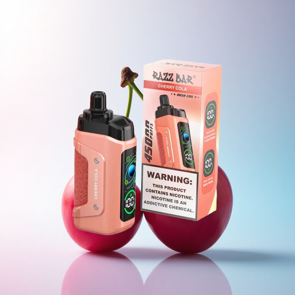Razz Bar 45000 Puffs Kirsch-Cola Typ-C 650 mAh Netzspule