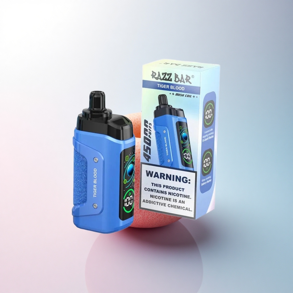 Razz Bar 45000 Puffs Tigerblut Typ-C 650 mAh Netzspule