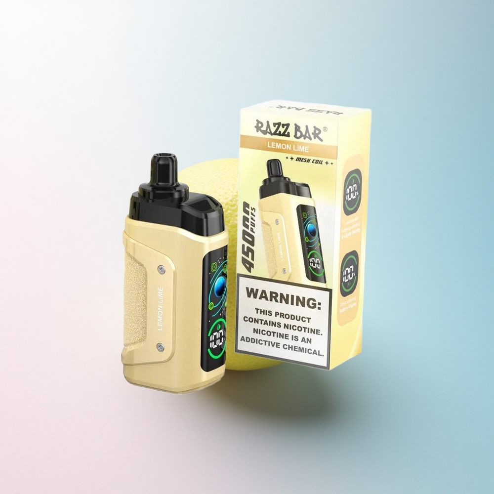 Razz Bar 45000 Puffs Zitronenlimette 20 mg Nikotin 650 mAh Typ-C
