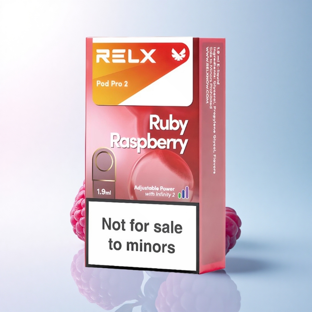 Relx Pod Pro 2 Vape Device Blaue Himbeere 0mg/ml mit 1,9ml und 3 Spannungsstufen