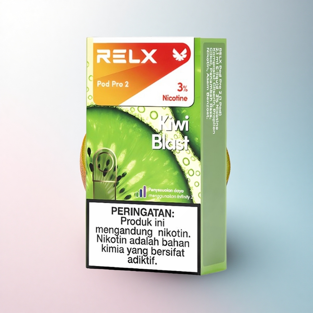 Relx Pod Pro 2 Vape Device Kiwi-Explosion 30mg/ml Nikotin - 1,9ml Fassungsvermögen - 3 Spannungseinstellungen