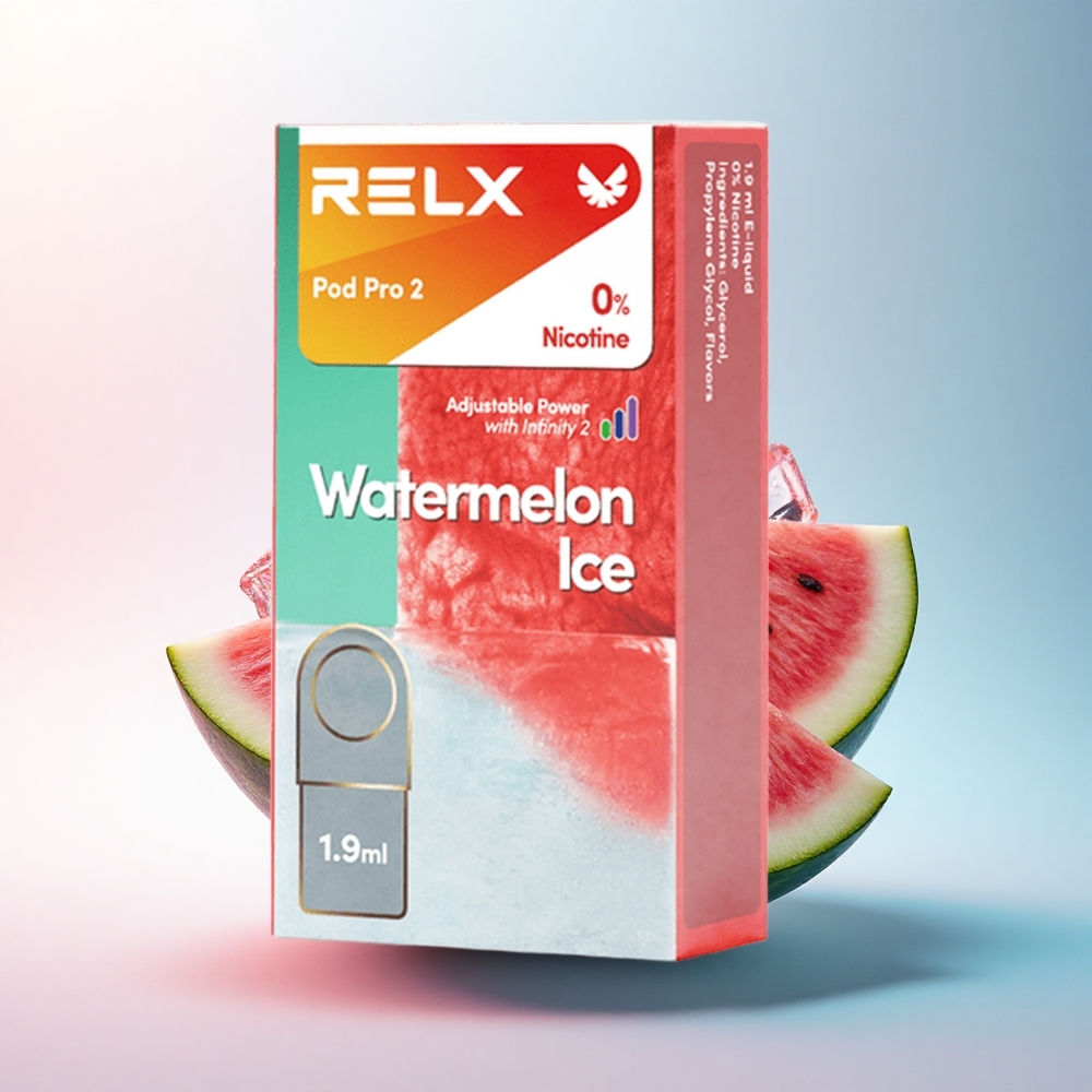 Relx Pod Pro 2 Vape Device Wassermelone Eis 0mg/ml 1,9ml 3 Spannungsstufen