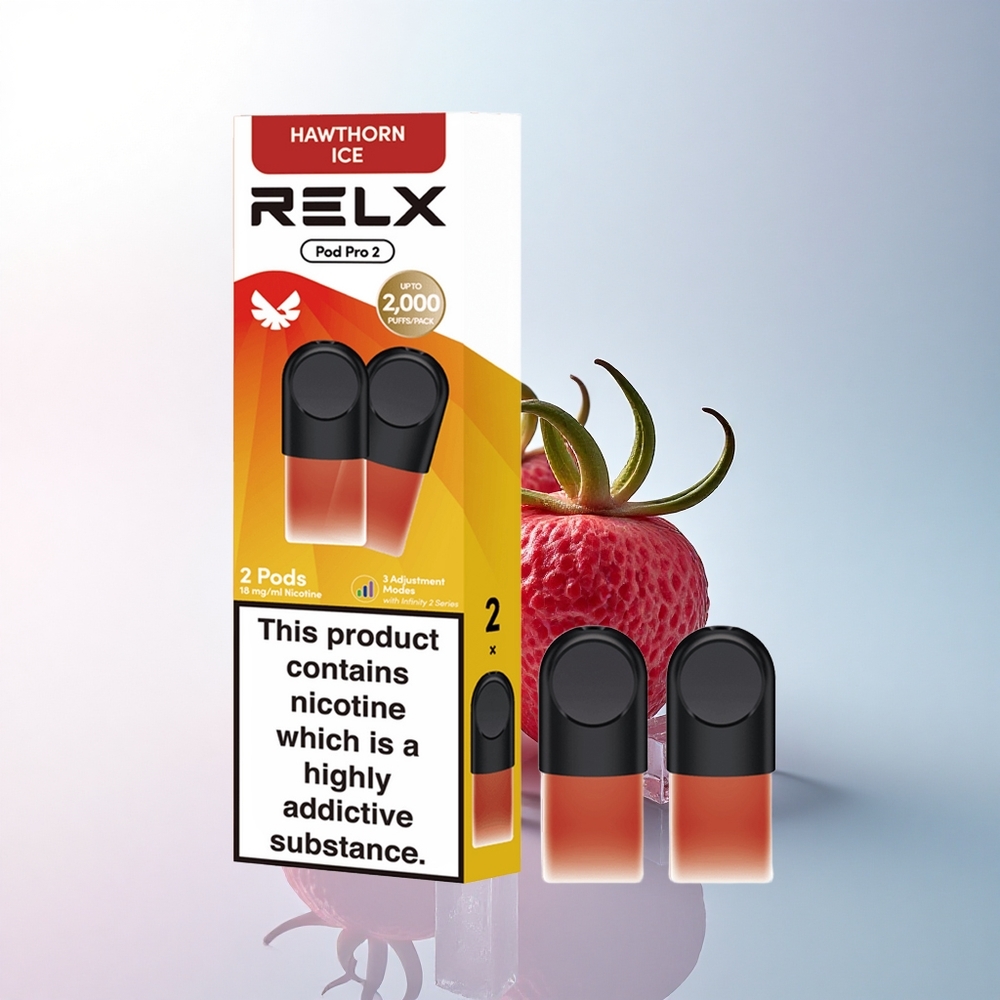 Relx Pod Pro 2 Vape Device Weißdorn-Eis 18mg/ml Nikotin 1,9ml 3 Spannungsstufen