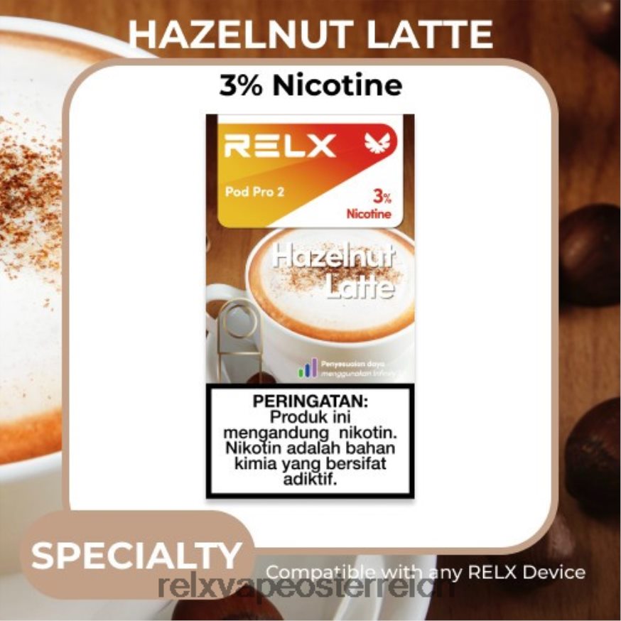 Haselnuss-Latte-Kaffee