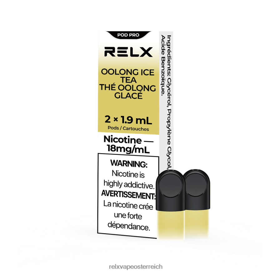 RELX Pod Pro – 2 Pods Oolong-Eistee 404J4Z14 - RELX Vape Anleitung
