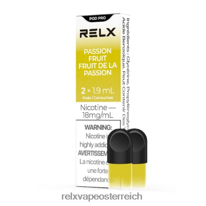 RELX Pod Pro – 2 Pods Passionsfrucht 404J4Z2 - RELX Vape Österreich