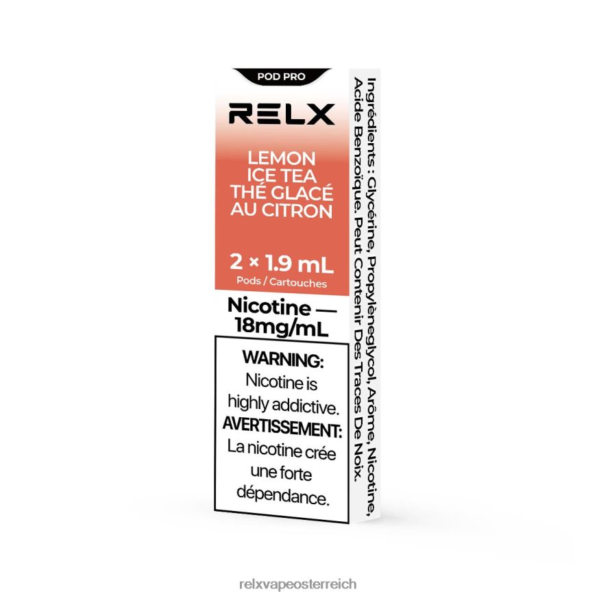 RELX Pod Pro – 2 Pods Zitronen-Eistee 404J4Z12 - RELX Vape Österreich