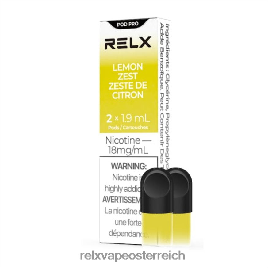 RELX Pod Pro – 2 Pods Zitronenschale 404J4Z19 - RELX Pods Kaufen