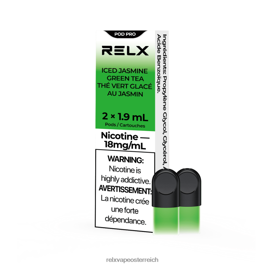 RELX Pod Pro – 2 Pods eisgekühlter grüner Jasmintee 404J4Z13 - RELX Wien