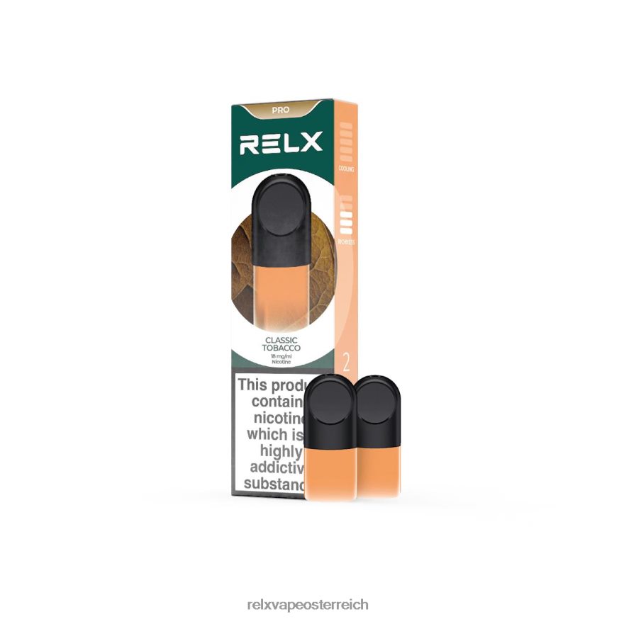 RELX Pod Pro – 2 Pods klassischer Tabak 404J4Z22 - RELX Vape Österreich