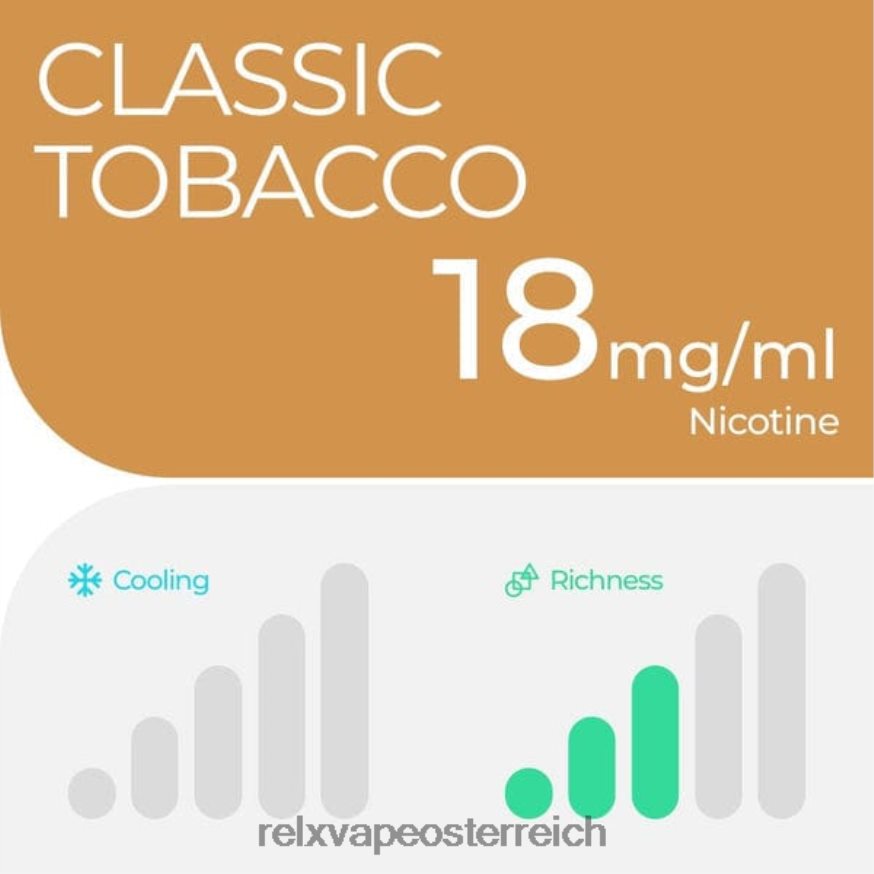 RELX Pod Pro – 2 Pods klassischer Tabak 404J4Z22 - RELX Vape Österreich