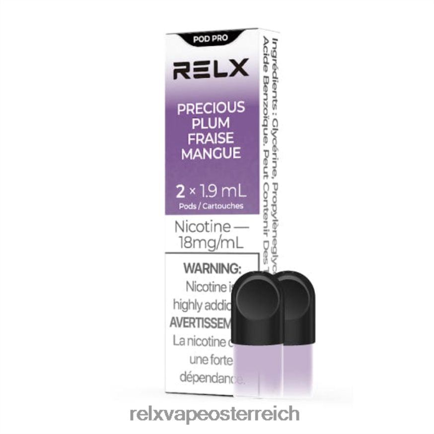RELX Pod Pro – 2 Pods kostbare Pflaume 404J4Z4 - RELX Vape Anleitung